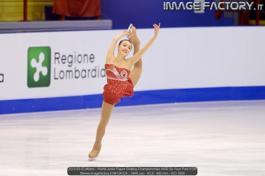 2013-03-02 Milano - World Junior Figure Skating Championships 5430 So Youn Park KOR